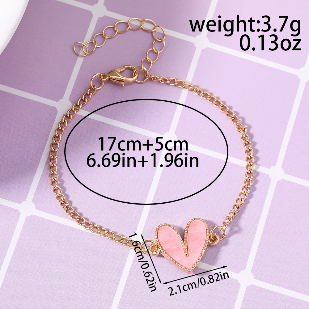 Aihua Niedliche Kawaii Mädchen Herzanhänger Halskette für Frauen Neuer Trend Mädchen Schlüsselbeinkette Party Geburtstag Schmuck Geschenke – Detail 28