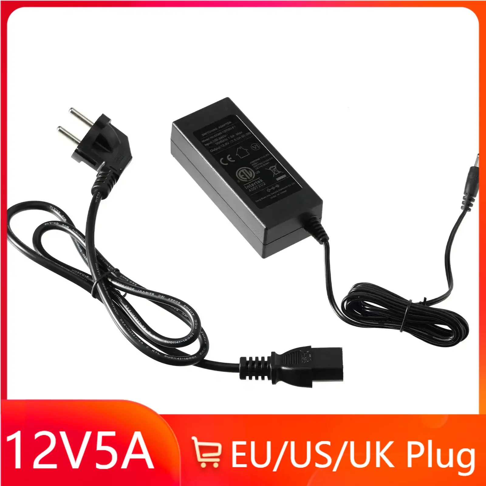 

12V5A Power Adapter for NEJE Laser Machines EU US UK Plug