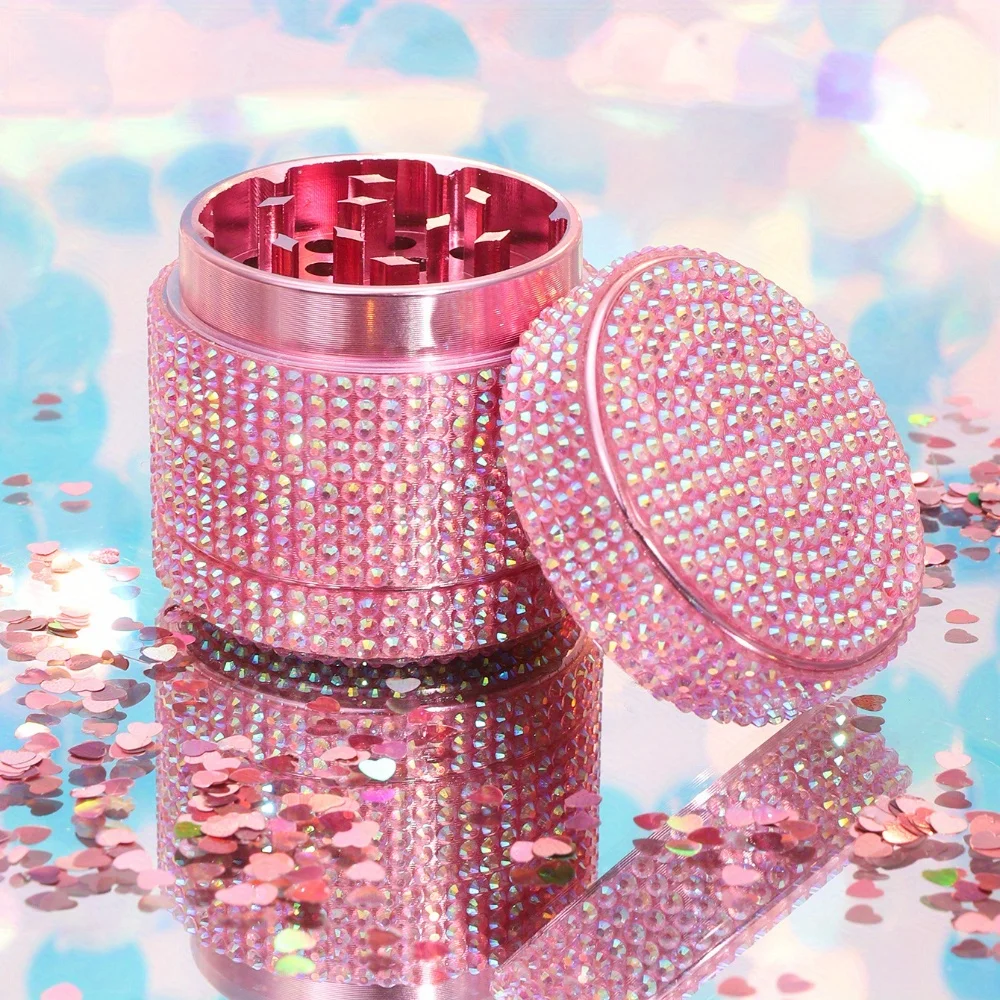 

Aluminum Rhinestone Bling Bling Herb Grinder