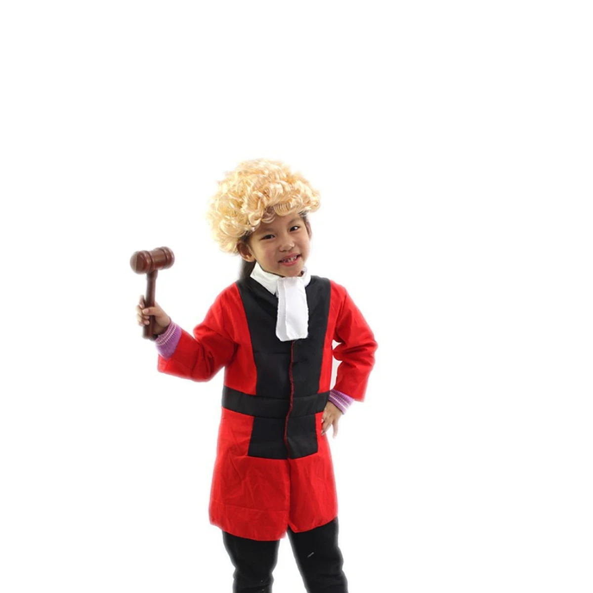 

Judge Uniform Halloween Costume Kids Stage Outfit Stylish Safe Cosplay Clothing Party Supplies Portable