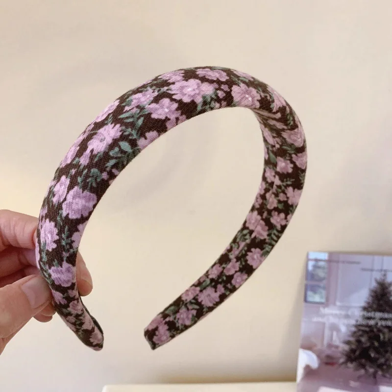 Retro Floral Elegant Pattern Simple Headband For Women