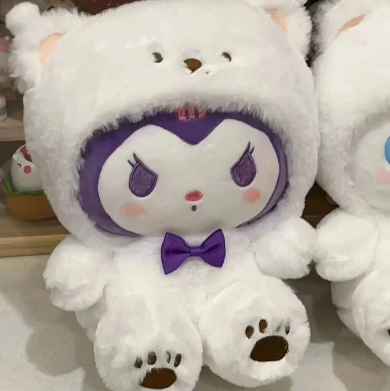 

Sanrio плюшевая игрушка Kuromi Cinnamoroll, белый медведь, Пасхальная Мягкая кукла животного, украшение для комнаты девочки, игрушка в подарок