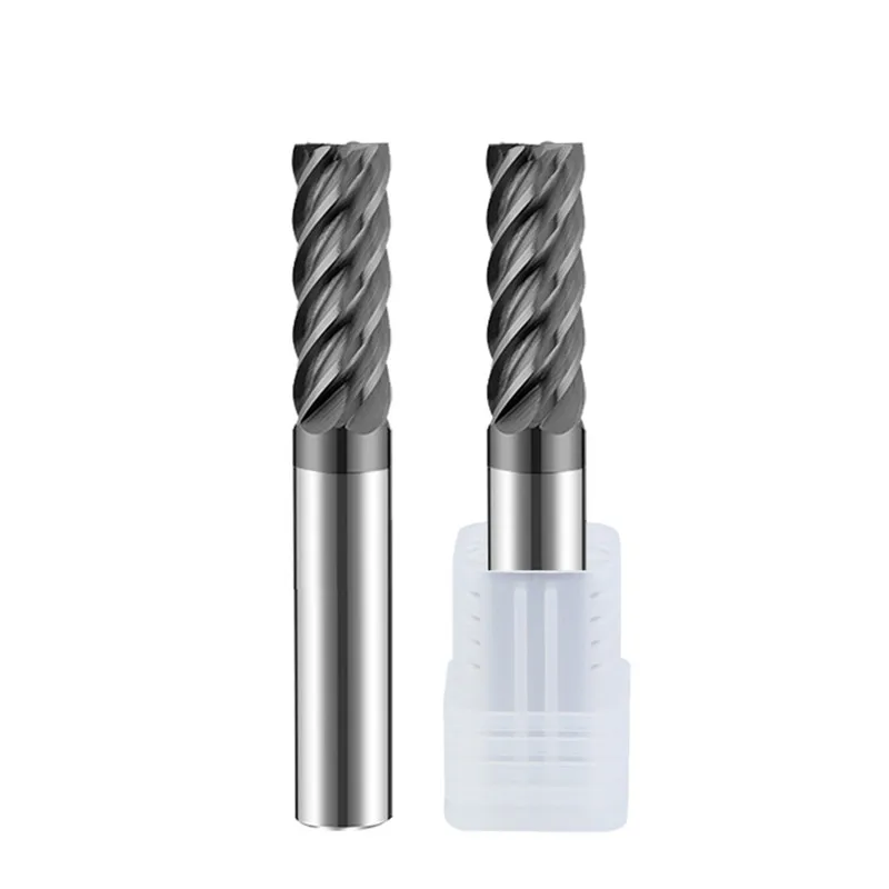 

HRC70 6 Flute Solid Carbide Endmills Tungsten Steel Cemented Carbide Roughing End Mill For Hardened Steel Finishing