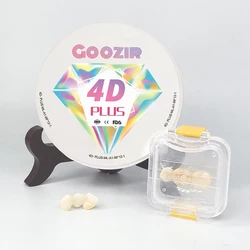 Goozir 4D Plus Multilayer Zirconia Blocks Material for Dental Lab CAD CAM CNC Preshaded Zirconium Disc