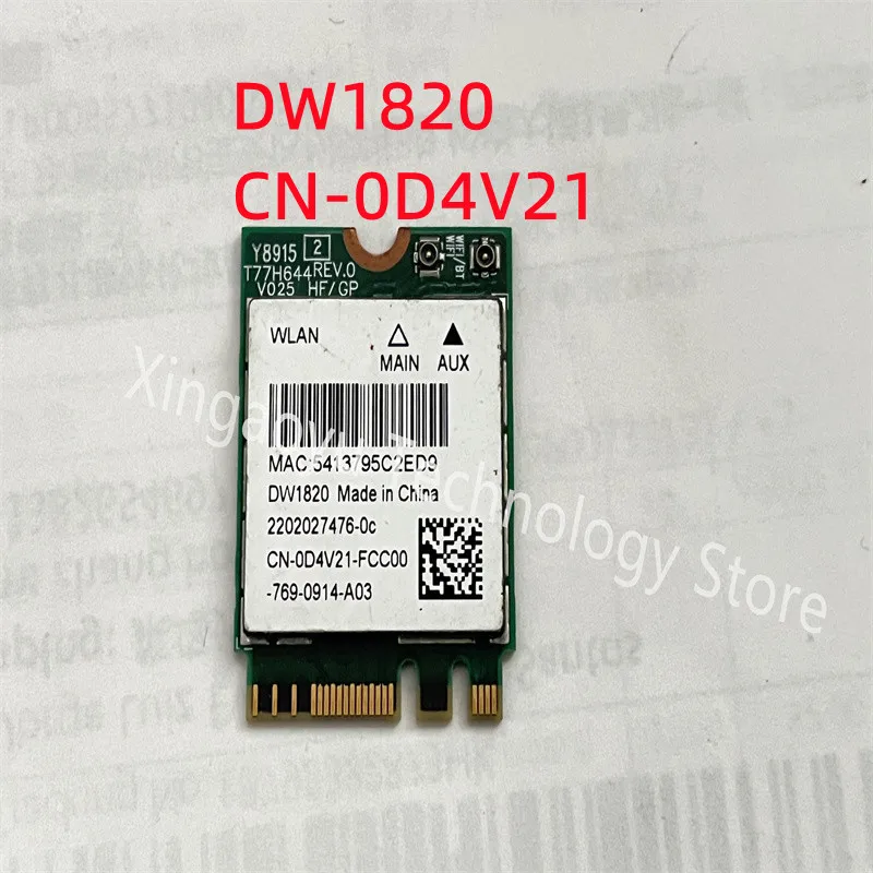 Для Dell для Latitude 3580 Беспроводная карта WLAN DW1820 Bluetooth D4V21 0D4V21 100% тест идеально