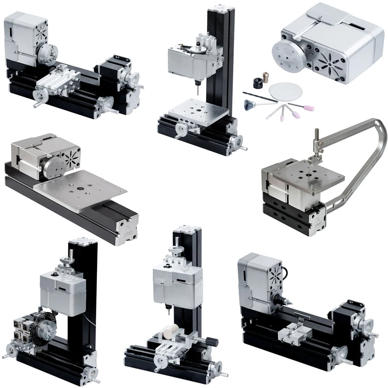8 In 1มินิโลหะเครื่องกลึงโลหะ36W, 20000Rpm Miniature ไม้เครื่องกลึงเหมาะสำหรับเด็กงานไม้ DIY การสอน