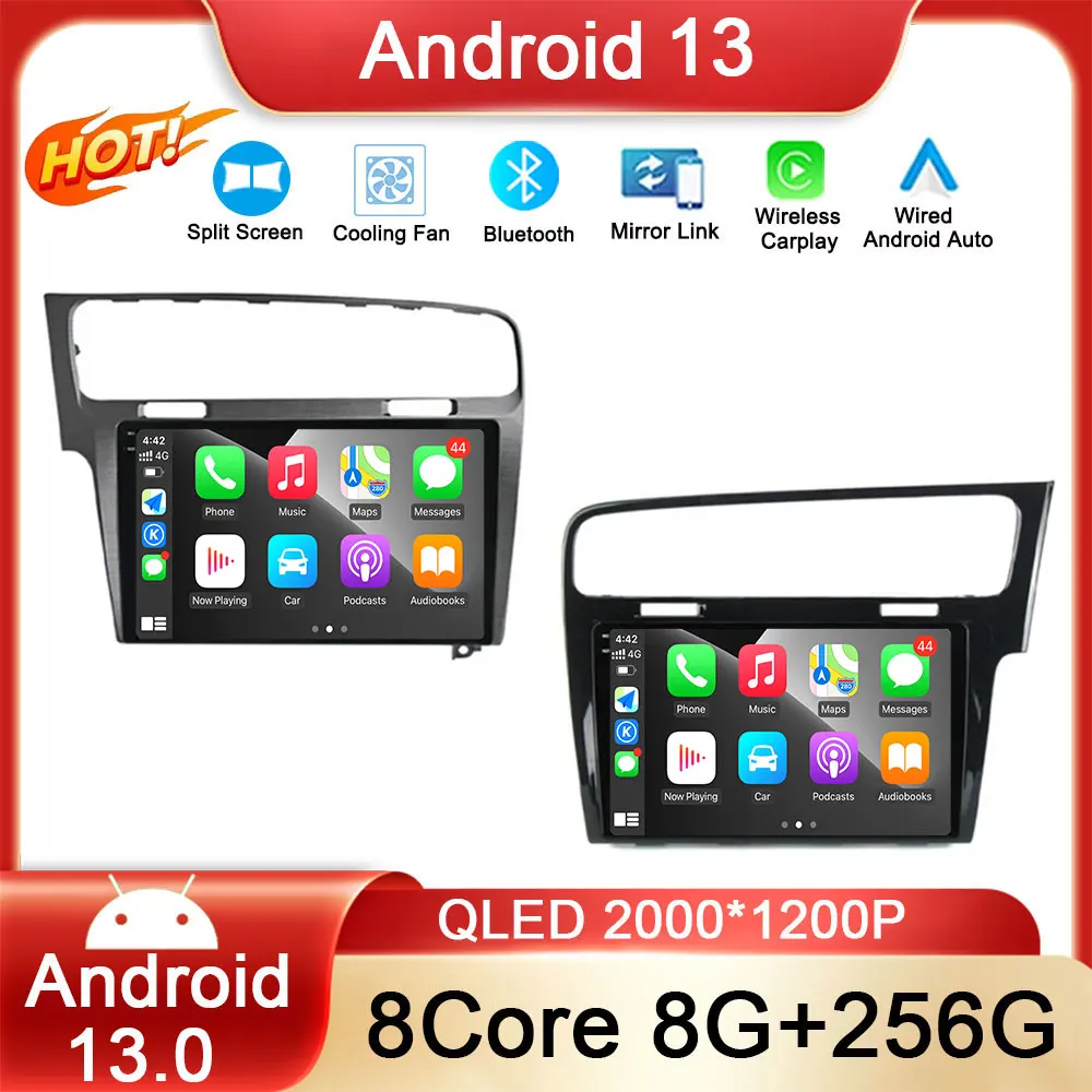 

Car Radio Android 13 for Volkswagen VW Golf 7 MK7 GTI 2011-2021 4G LTE Multimedia Head Unit GPS Navigation Auto DSP 5G Wifi