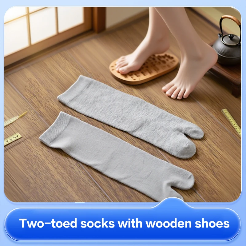 

1 пара носков унисекс таби, удобные японские кимоно с двумя пальцами, шлепанцы из волокна