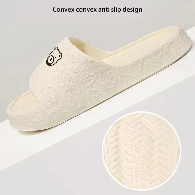 Cute EVA Summer Women's Slippers Fashionable Casual Indoor Non-Slip Bathroom Slippers Soft-Soled Couple Graffiti Home Slippers