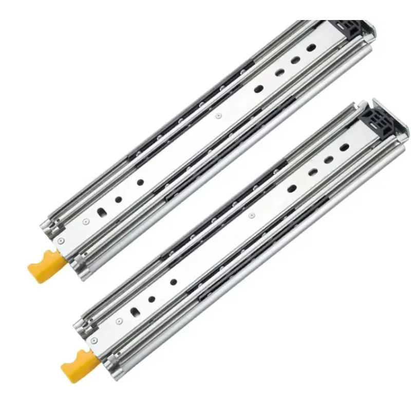 

2025 hot sale Foxslide 220 KG Draw Industrial Sliding Rails With Super Loading Locking Telescopic Glide Heavy Ball Bearing