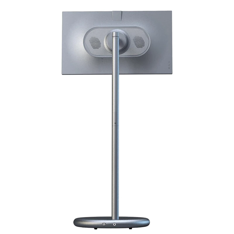 Smart TV 27-Zoll-LCD-HDTV mit LED-Hintergrundbeleuchtung, 27000 mAh Akku, tragbarer Touchscreen, Android 15 Bodenständer mit 1300 W Kamera