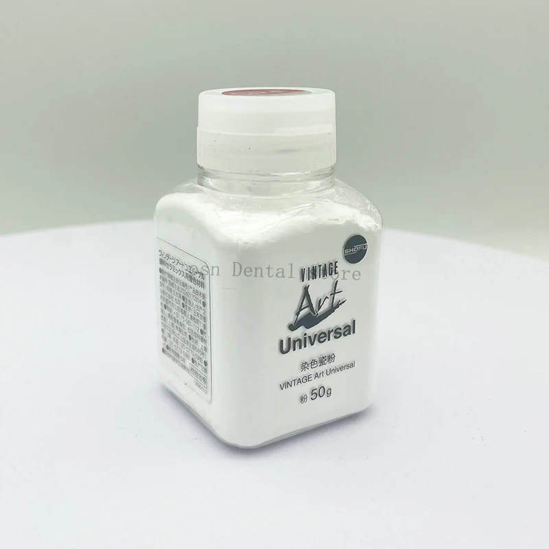 SHOFU Universal Glaze Powder 50g Glaze Liquid 50ml Stained Ceramic Powder High Medium Low Temperature Universal Dental Material view 3