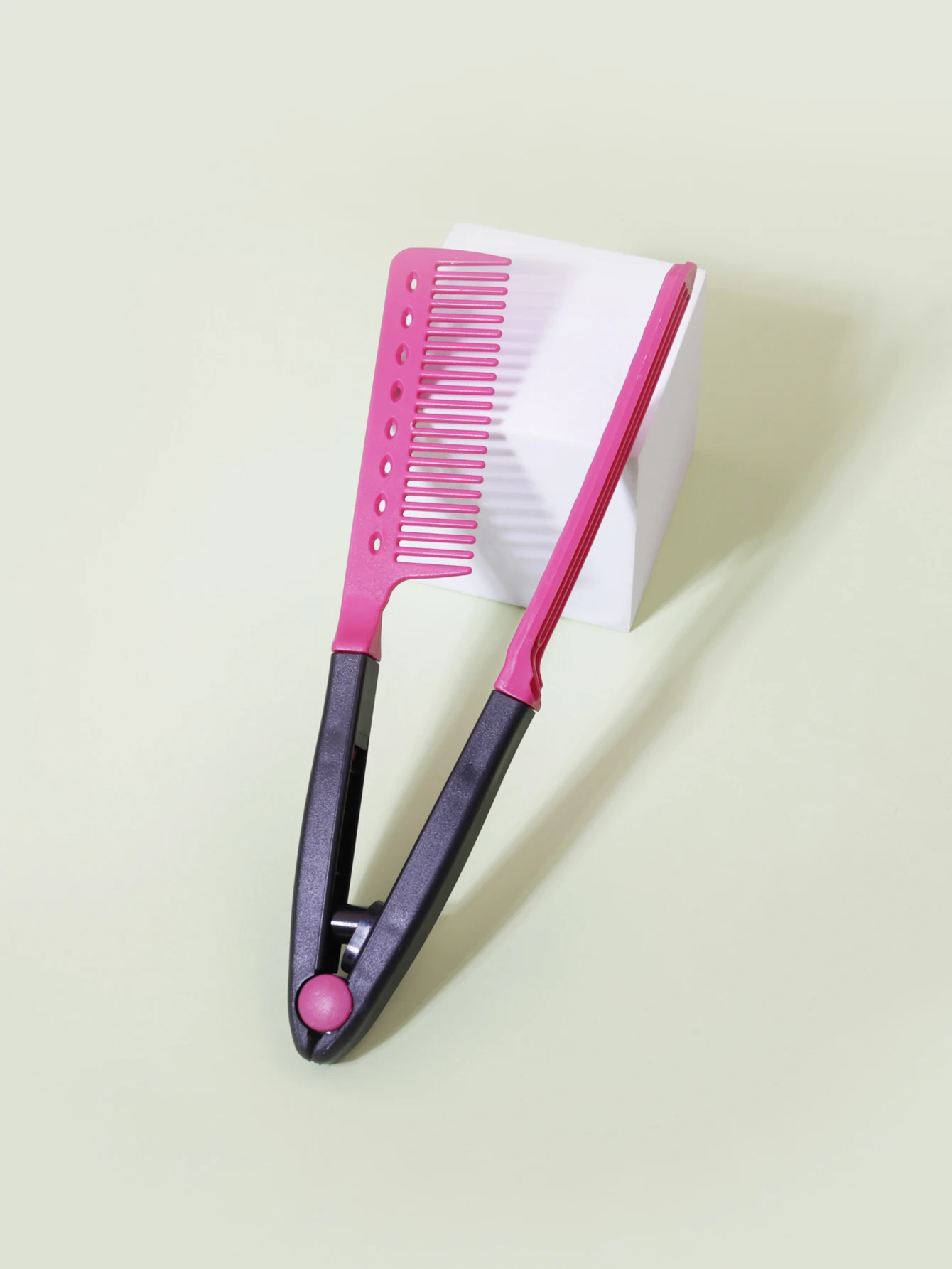 1pcs flat comb straight hair salon hair brush comb beauty styling straightener V-shaped straight hair comb straightener