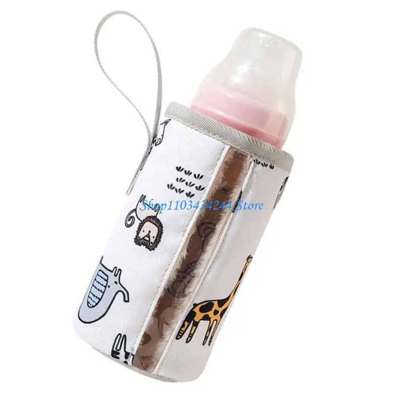 Baby Bottle Insulator Sleeve with Lanyard Baby Feeding Bottle Warm Cover Universal Toddler Milk Bottle Protector Cover