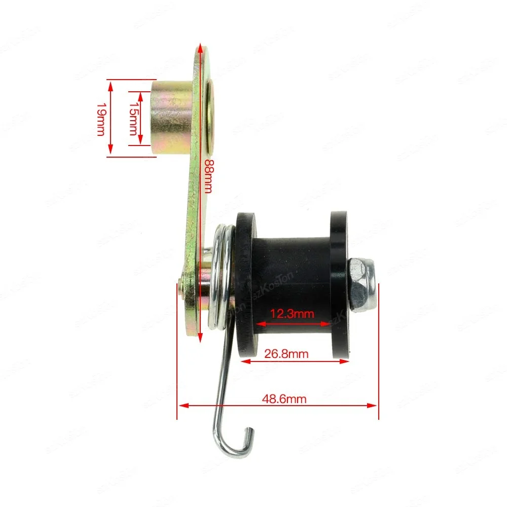 Chain Tensioner Spring Roller Slider Guide Adjuster Wheel Pulley Kits Fit for Dirt Pit Mini Bike Moto Quad Scooter Motor Part