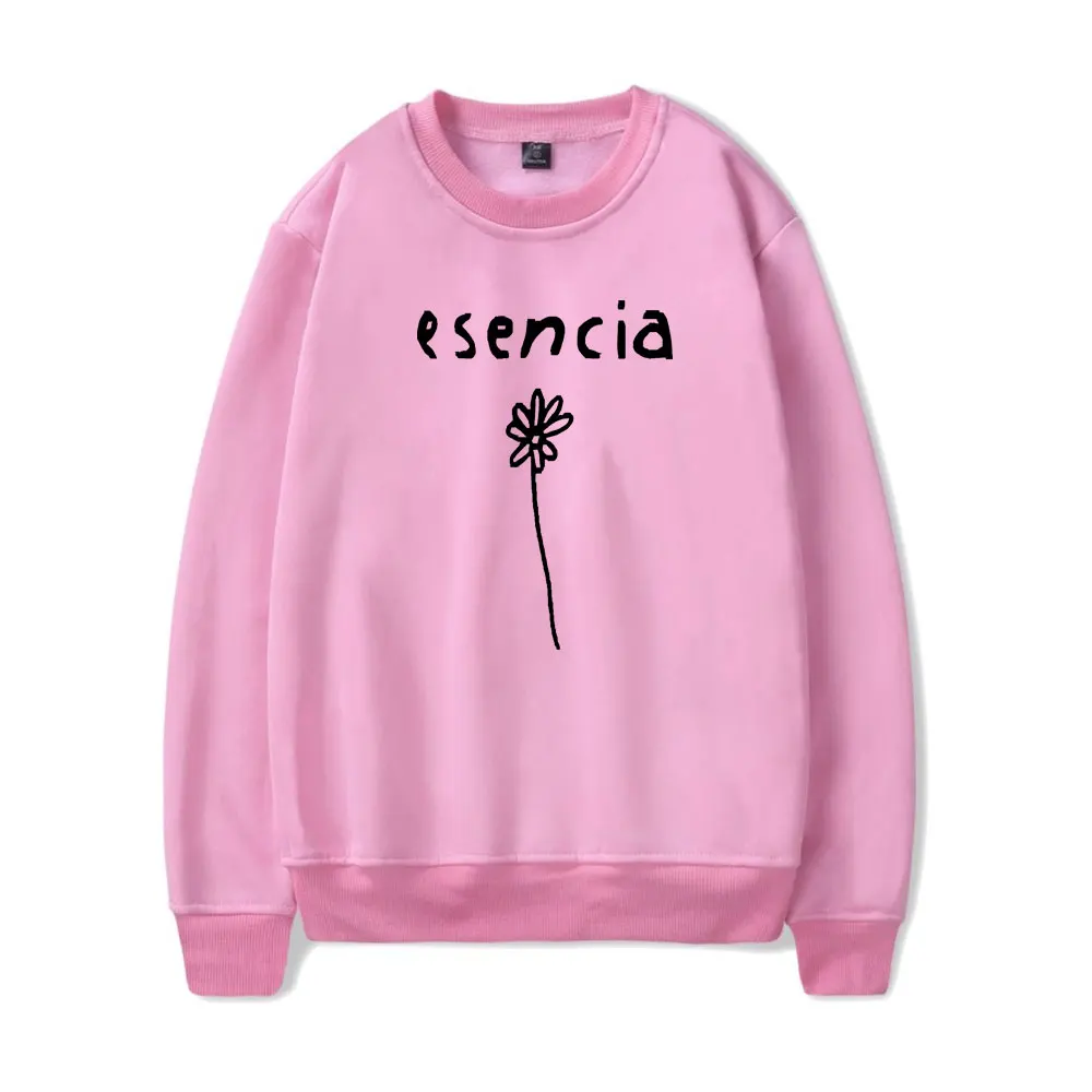 Humbe esensia baju Pullover Pria Wanita, baju Pullover modis lengan panjang kerah Crewneck