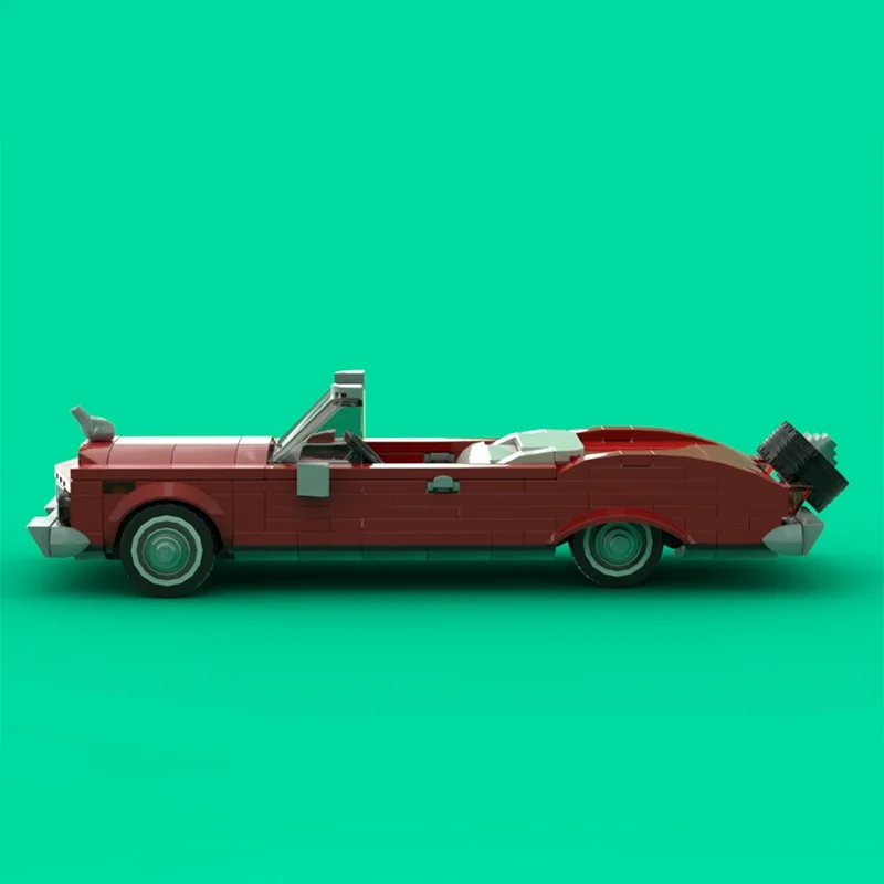 264 قطعة MOC الطراز القديم ليموزين مدينة أبطال نموذج اللبنات العمارة لتقوم بها بنفسك ألعاب إبداعية التعليم هدية الكريسماس للأطفال #3