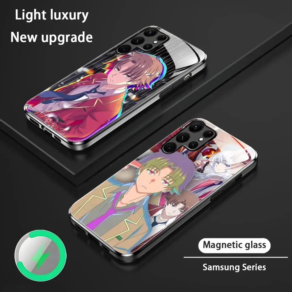 

Classroom of the elite Kiyotaka Ayanokouji Phone Case For Samsung S25 S24 S23 S22 S21 S20 Plus Ultra Note20 Glass Magnetic Case