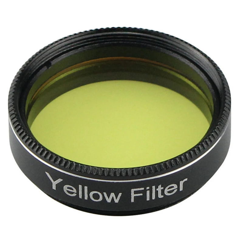 Datyson Silver Fox Series 1.25 Inches 31.7mm with Optical Glass M28*0.6mm Yellow Color Telescope Yellow Nebula Filter