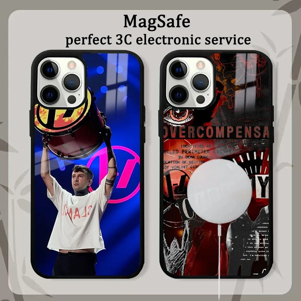 Twenty One Pilots 21 Phone Case For IPhone 16 15 14 13 12 11 Pro Max Plus Mini Magsafe Mirror Wireless Magnetic Cover