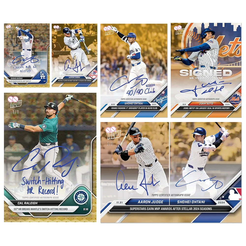 Tarjeta Coleccionable de Béisbol Hecha a Mano, Tarjeta Coleccionable con Firma Láser de AARON JUDGE, SHOHEI OHTANI, JUAN SOTO, Regalo Navideño