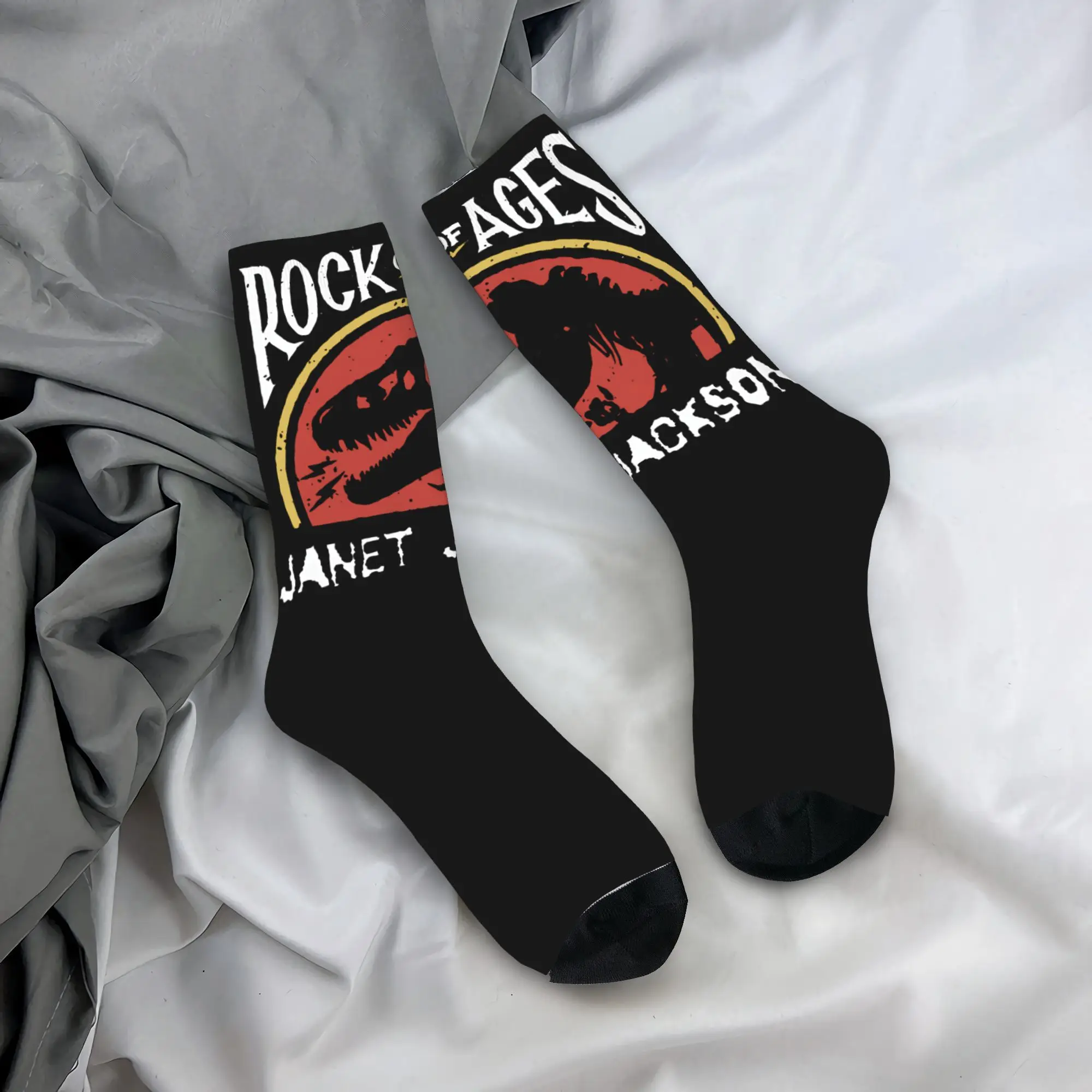 

Janet Jacksons Socks Rock of Ages Gothic Stockings Men Soft Breathable Running Sports Socks Spring Design Anti Slip Socks
