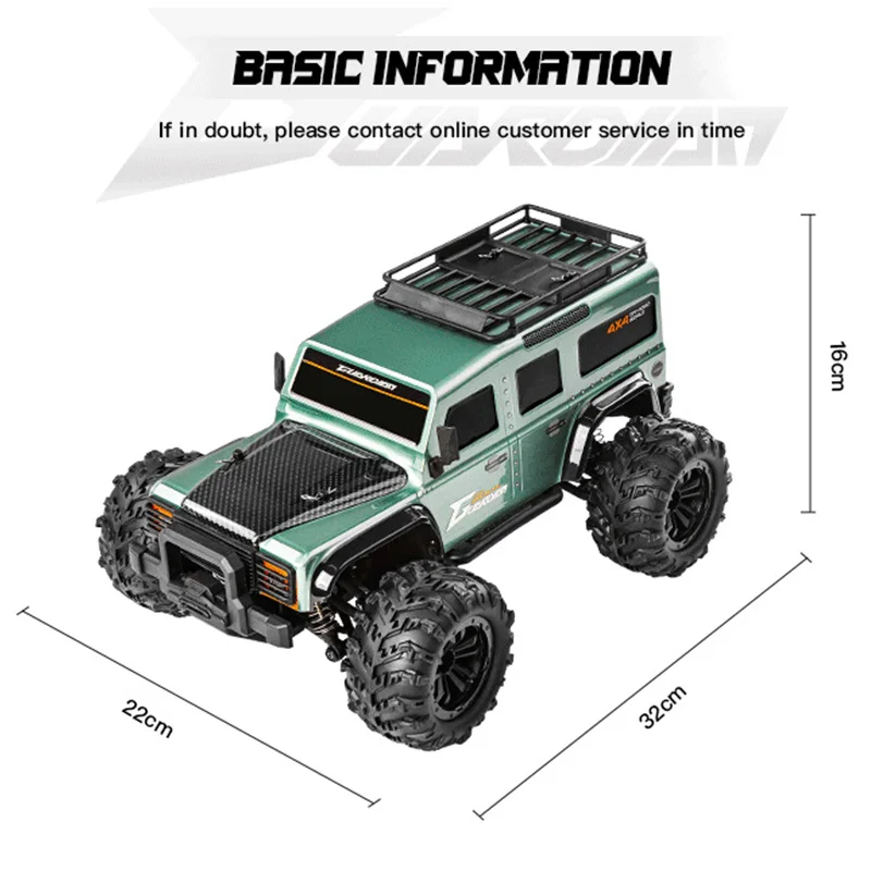 1/16 RC G2201 4x4 Off-Road High Speed ​ ​ Drift Radio Control Vehicle 4WD RC Excavator z oświetleniem LED Zabawka samochodowa dla dzieci