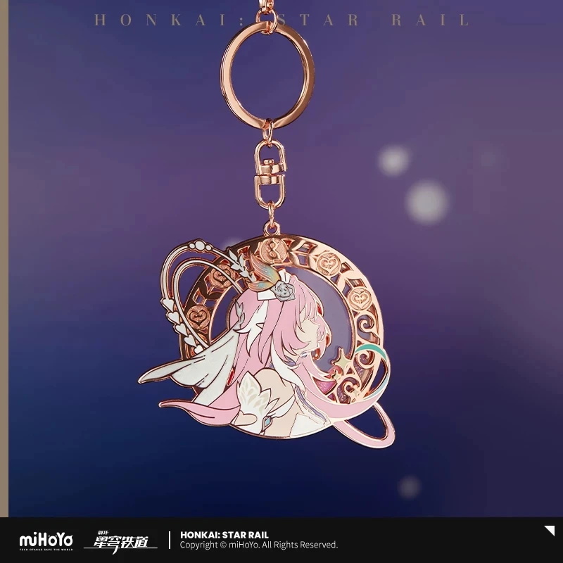 miHoYo Honkai: Star Rail - Colgante Metálico de Arena Movediza de la Serie Oficial de Anime Cyrene “Impression” - Regalo Decorativo