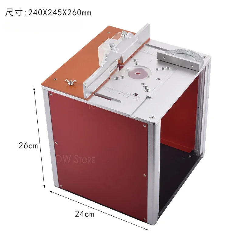 Woodworking bakelite milling flip-chip board workbench multi-functional lifting table chamfering trimmer slotting table saw