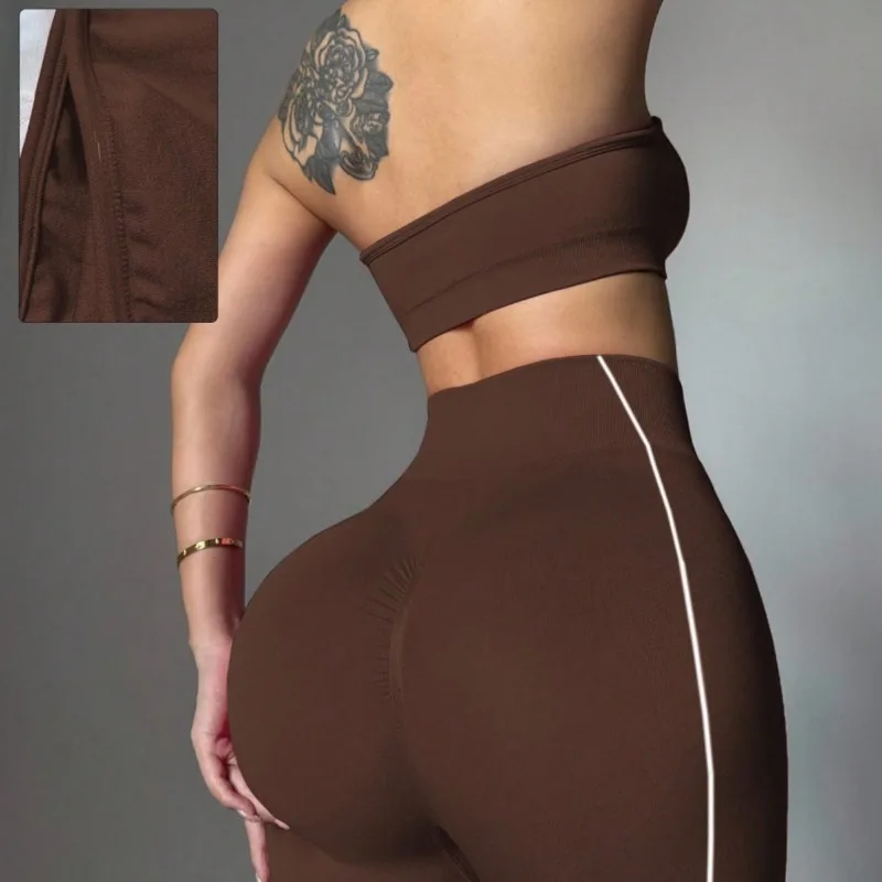 Seamless Yoga Leggings Women Quick Dry Tight Long Pants Suitable for Outdoor Running Gym Workout Elastic Fitness Sports Wear 5