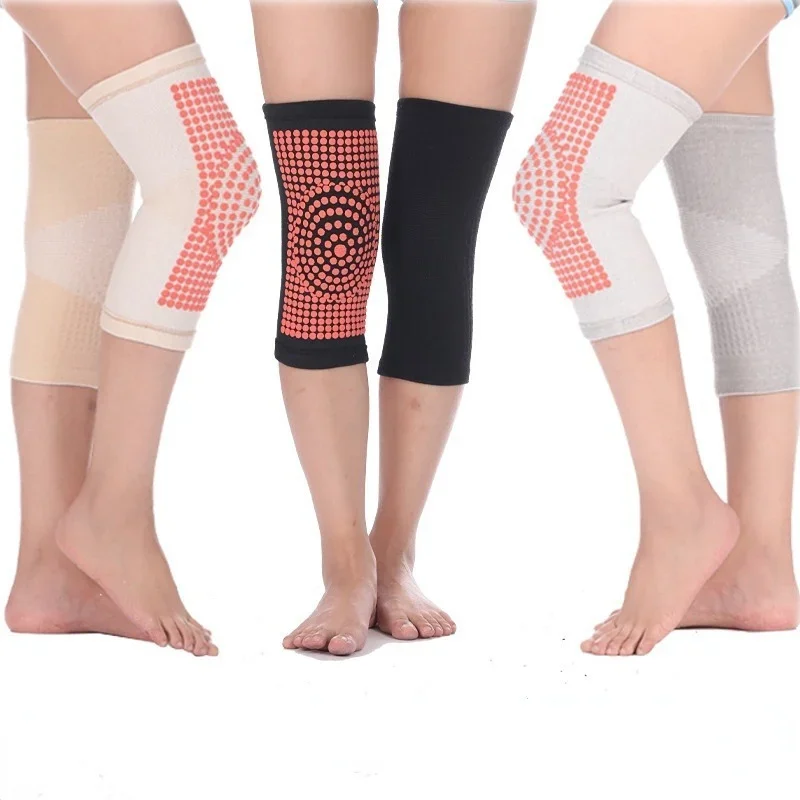 1 Pack Self Heating Support Knee Pads Arthritis Joint Pain Relief and Injury Recovery Belt Knee Pad Massager Foot