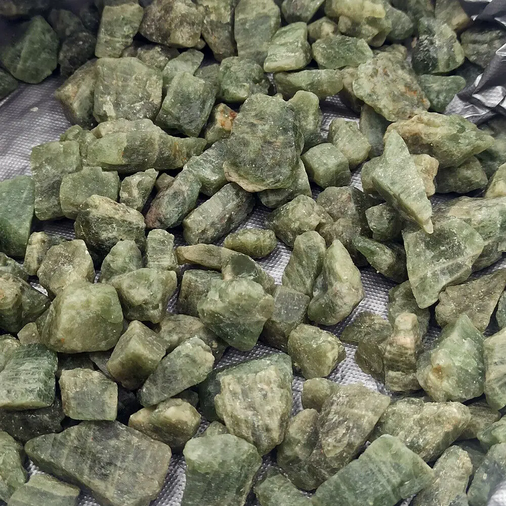 Apatita verde Natural rugosa a granel, piedra cruda de cristal de cuarzo, espécimen Mineral curativo de Reiki, regalo de decoración para el hogar y el jardín, 100g