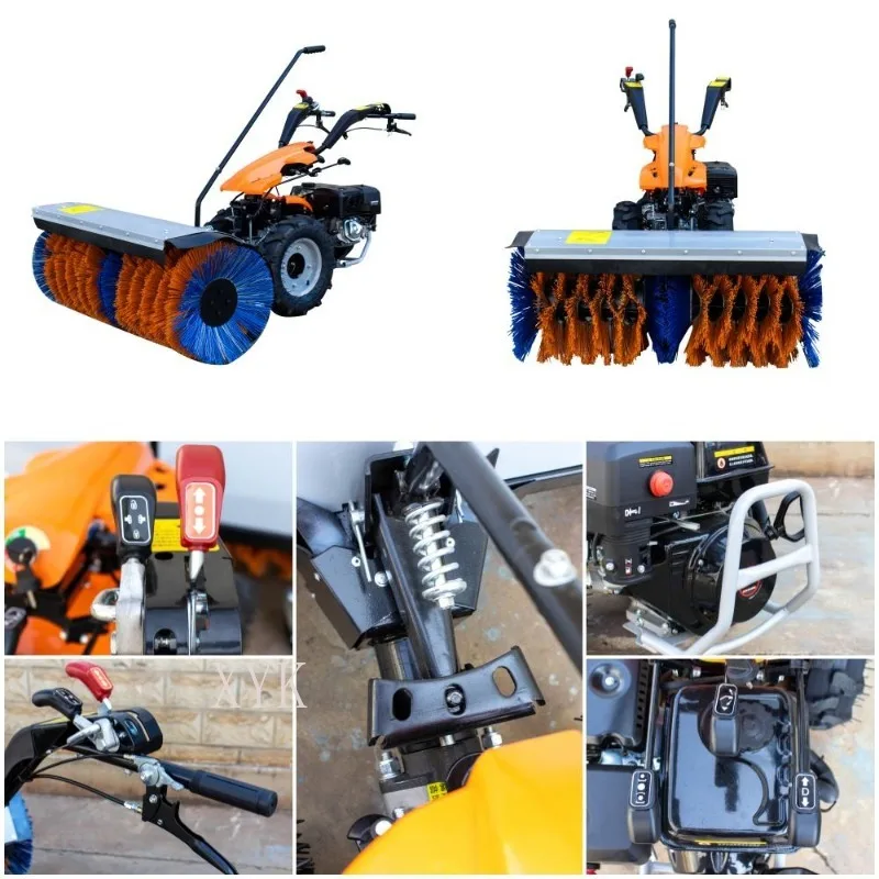 Small Hand Push Snow Blower Household Courtyard Snow Thrower Multifunctional For Community Property Road Snow Removal Equipment