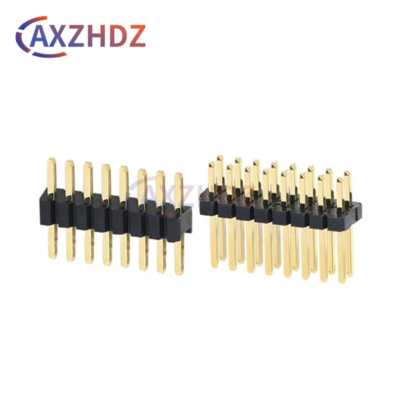 20PCS 1.27mm Pin Header PCB Connector 2P 3P 4P 5P 6P 7P 8P 9P 10P 12P 15P 16P 20P 25P 30P 40P 50Pin Single Double Row Male