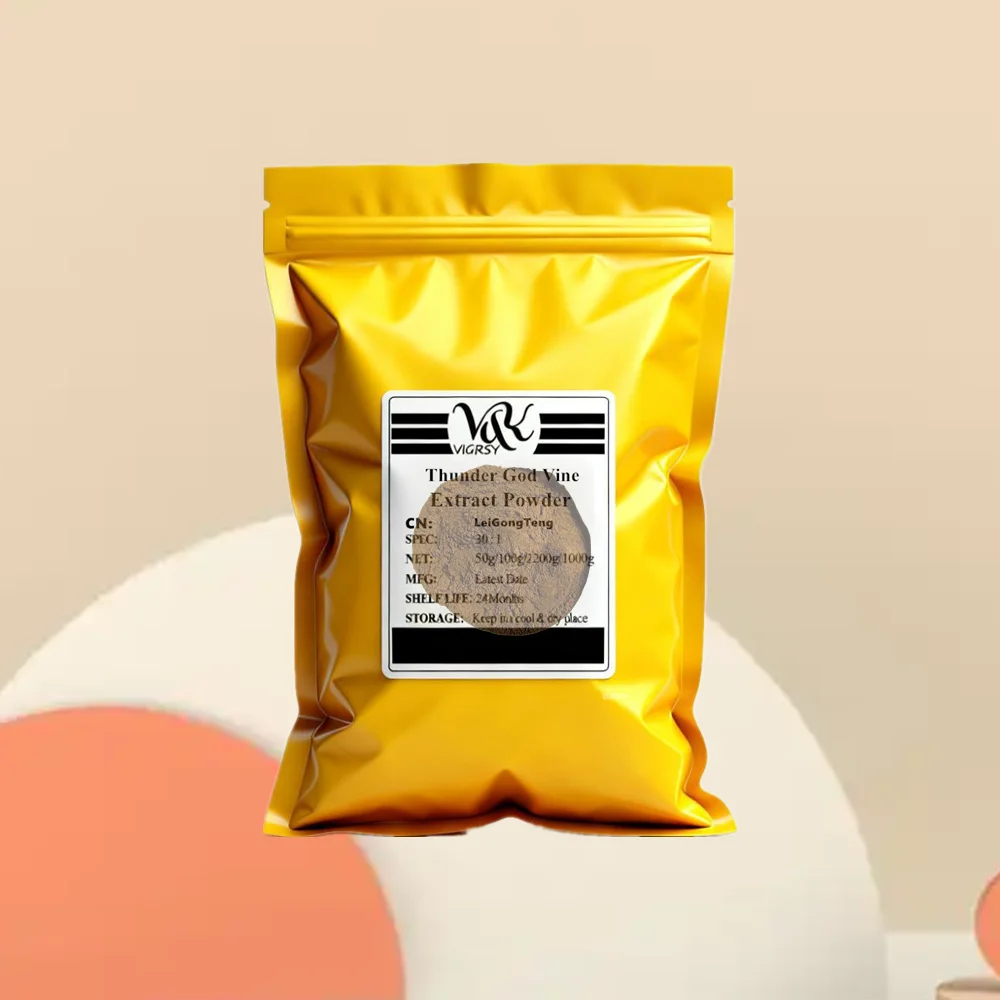 

Global Raw Material Customized Fast Shipping for 30:1Thunder God Vine Powder OutPack Aluminum Foil Bag Wholesale