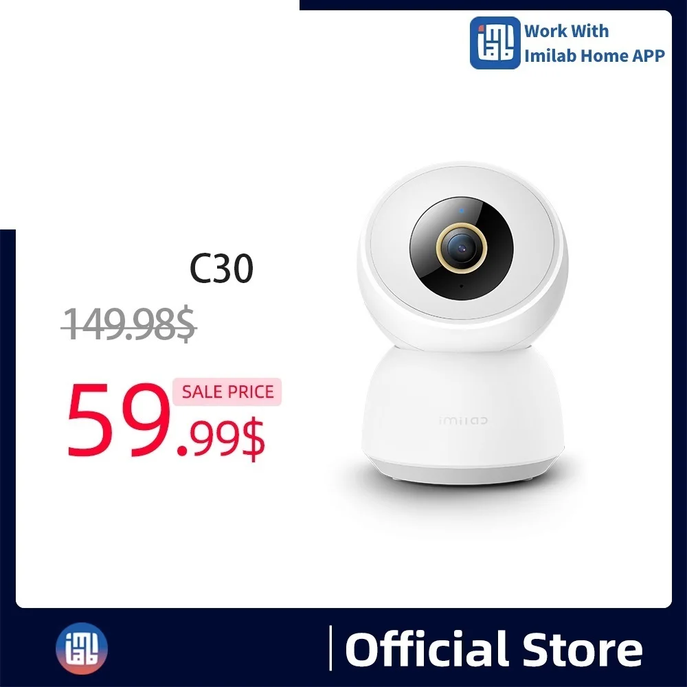 Top Global C30 WIFI IP Camera indoor Night Vision 4MP Video smart home telecamere di sicurezza per baby elder Pet