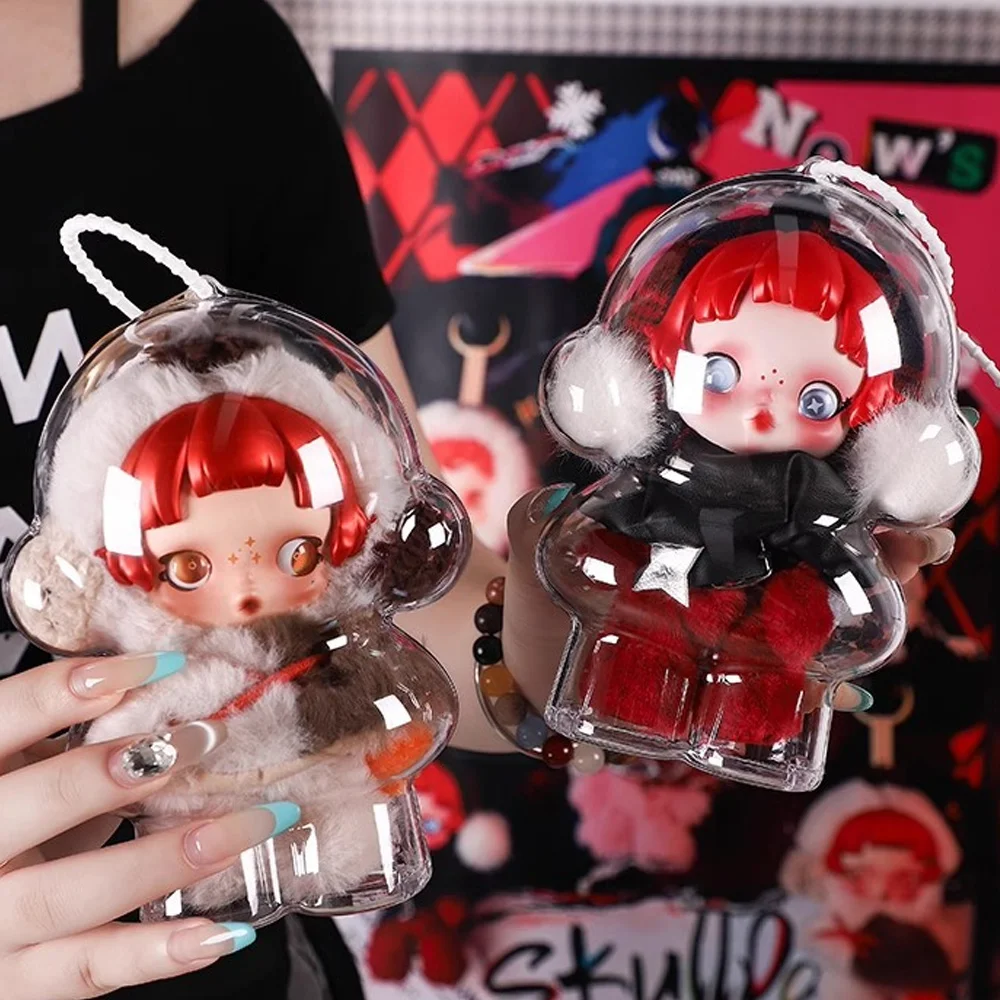 

Прозрачный защитный чехол для черепа, панды, зимнее движение для куклы SP, портативный органайзер для кабеля, чехол для хранения