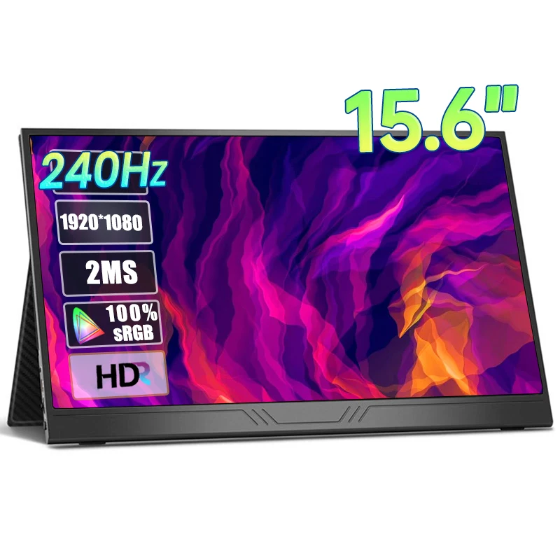 15.6 インチ 1080P 240Hz ポータブルモニター 1920*1080P 100%sRGB