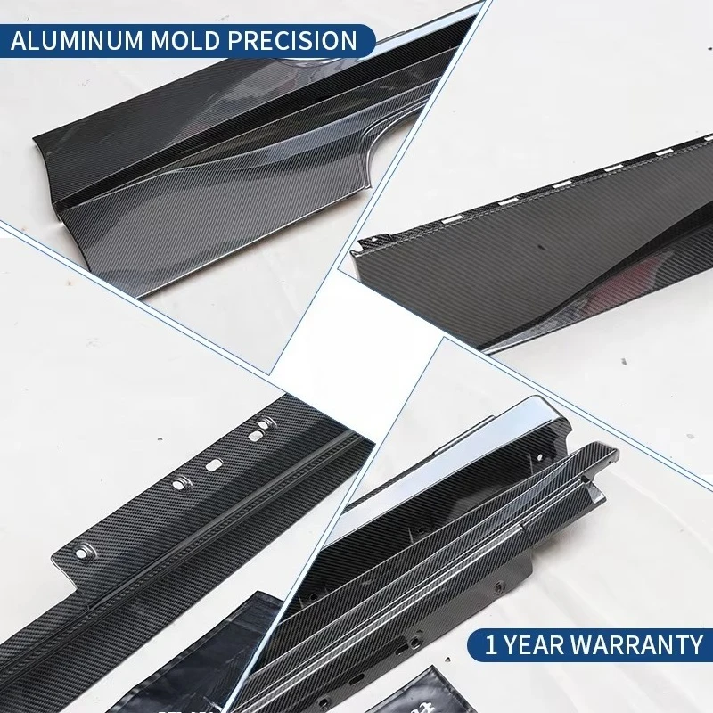 Auto Accessories Dry Carbon Fiber OEM Style Side Skirts Extensions for 458 Italia Speciale Spider Sideskirt