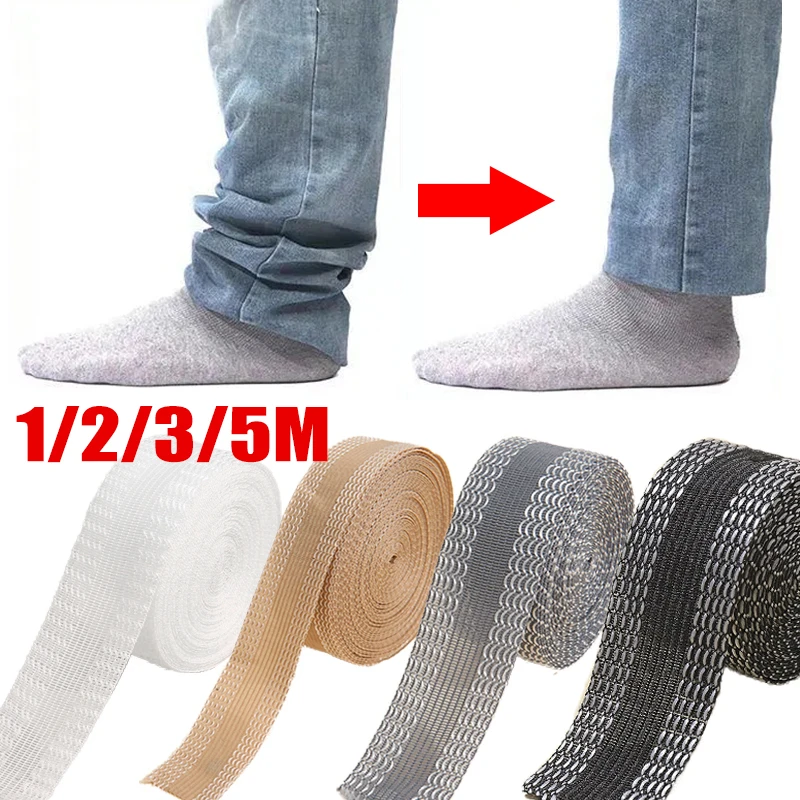 Trousers Leg Shortening Self-Adhesive Hemming Tape - Sewing Tool for Jeans Pants and Clothes Iron On Tape for Length Adjustment