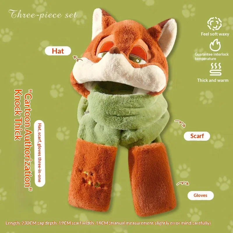 Disney Bunny Ears Plush Hat Scarf Combo Warm Fleece Set Cute Winter Gift for Her Christmas Holiday Cold Weather Fashion