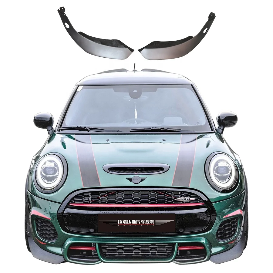 

NEW FRP Front Lip Splitter and Chin Spoiler Body Kit for MINI JCW F55 F56 F57 2013-2020 New Condition 1 Pair for Front Bumper