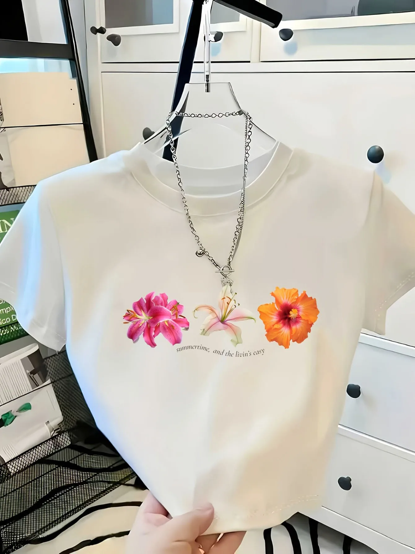 2026 Spring/Summer New Arrival Women's Bodycon Y2K Style Short Sleeve T-Shirt - Unique Geometric Print Pattern - Sexy Hot Style - Versatile Streetwear Fashion - Casual Top - All-Season Comfort - Trendy Crew Neck T-Shirt