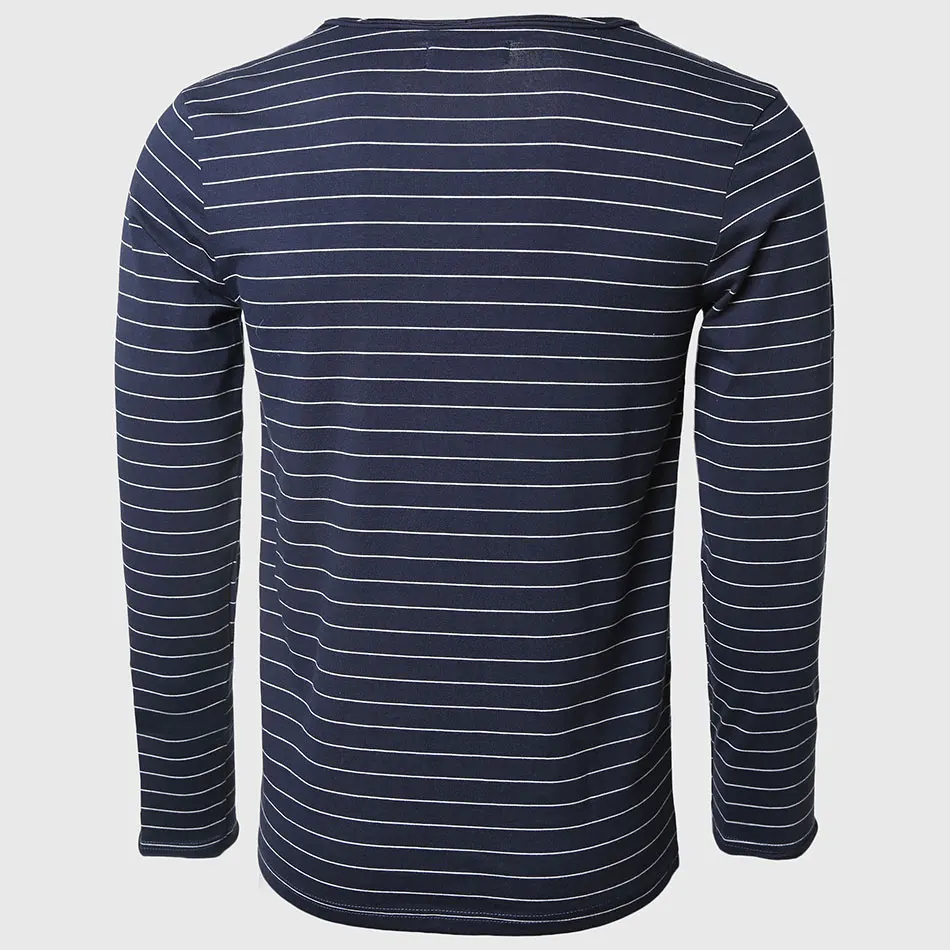 Swag V Neck Long Sleeve T Shirts Men Clothes Sailor Patchwork Fabric Striped T Shirts Fashion Slim Fit T-Shirts Tight Plus Size