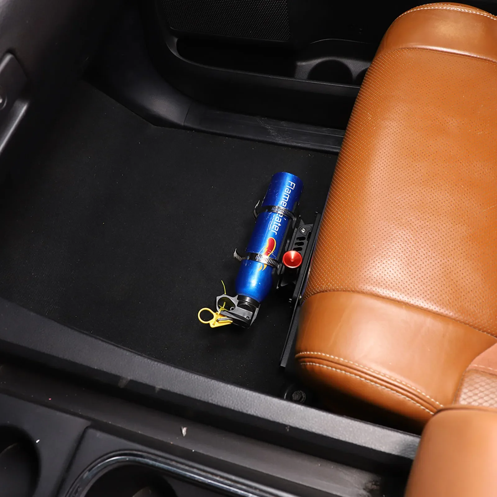 For Toyota Tundra 2007-2021 Aluminum Alloy Black Car seat Adjustable fire extinguishing bracket Car Accessories - view 4
