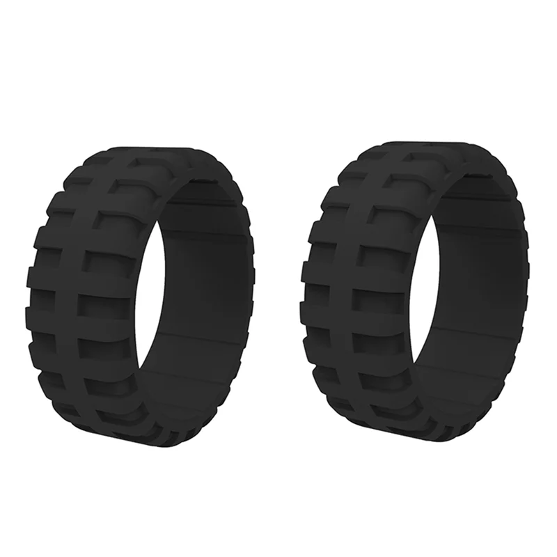 9.0mm Popular for Women Silicone Cool Rings Rectangle Silicone Wedding Ring Environmental Tire Sports Ring 7