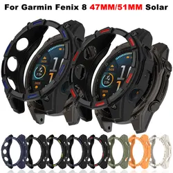 Silicone Watch Cover for Garmin Fenix8 Solar 51MM 47MM Band Smart Watch Replacement Shell Garmin Fenix 8 Solar Protective Case