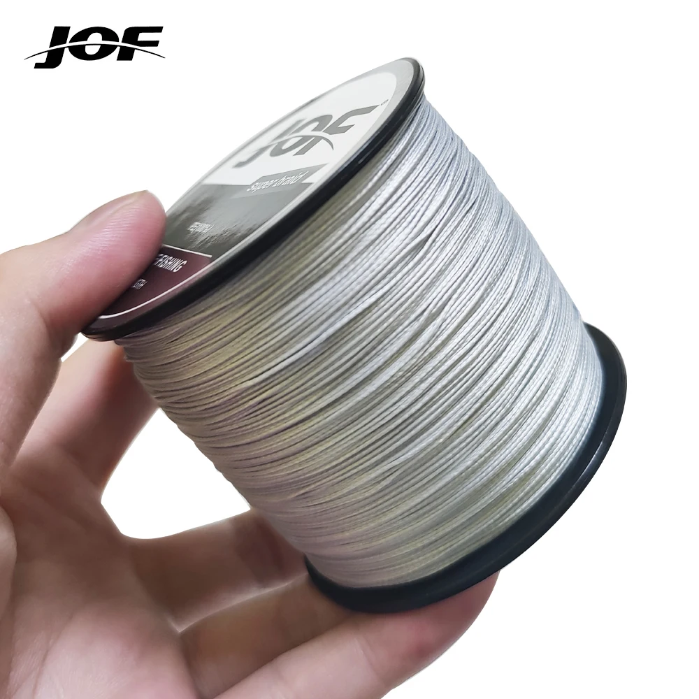 JOF Angelschnur 8-fach geflochten Multifilament-Draht Japanisches PE 300M 500M 1000M Faden für Meer und Karpfen 8X Schnur Spinnfischen 20-100LB