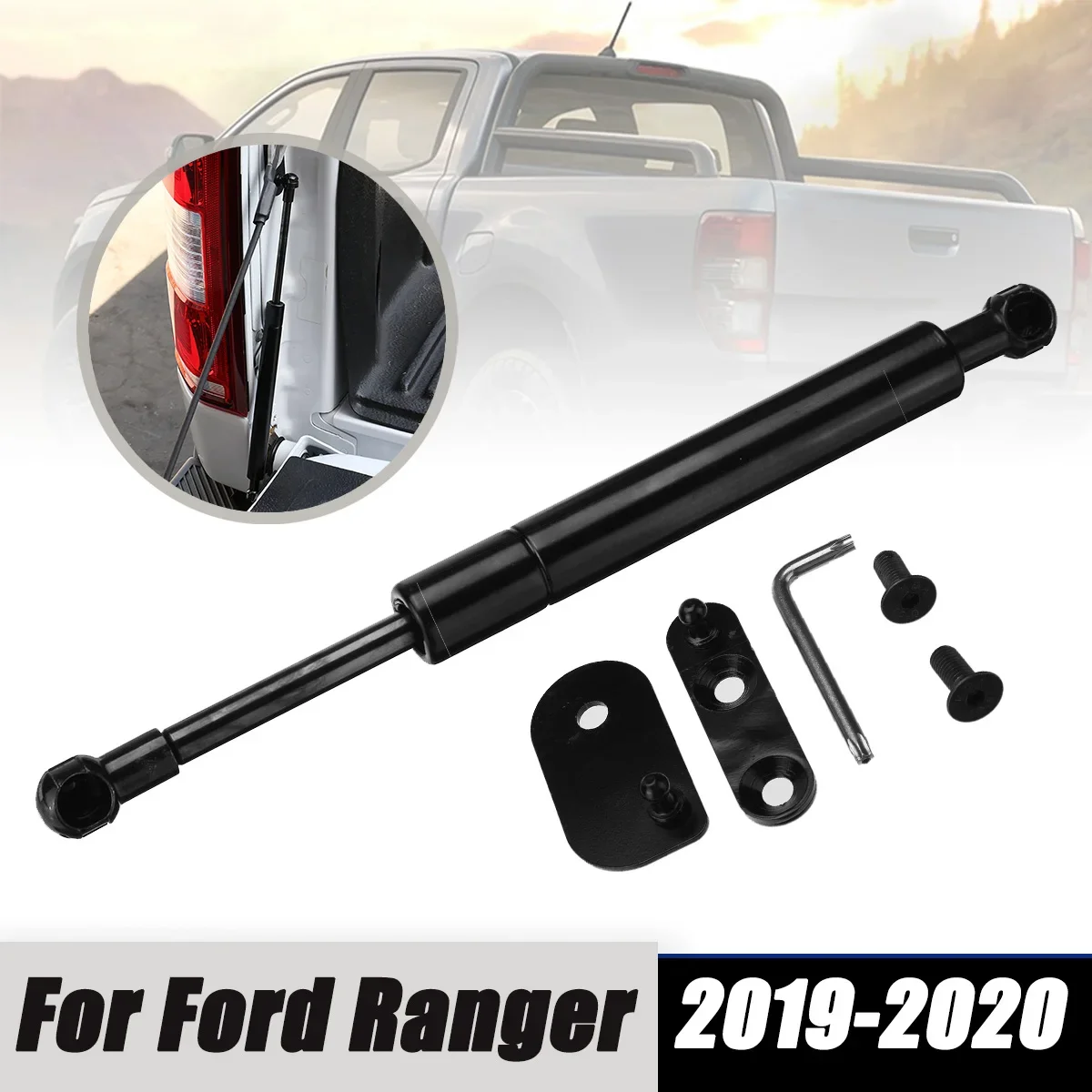 Rear Tailgate Trunk Shock Absorber Strut Bar Spring Steel Hydraulic Rod Lift Support DZ43206  for Ford Ranger 2019 2020