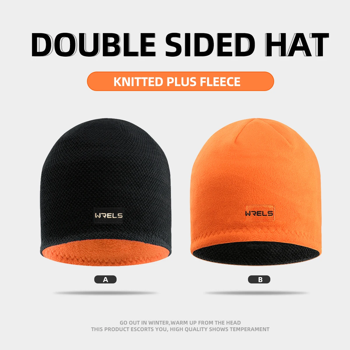 Winter Warm Two Sided Windproof Fleece Hat